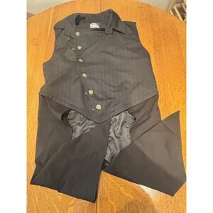 Punk Gothic Black Vest, Goth Victorian Punk Style